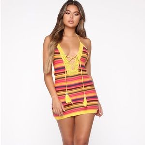 Colorful Lifestyle Stripe Mini Dress